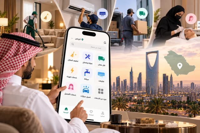 عمل تطبيق حجوزات وخدمات في السعودية